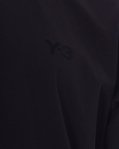 Adidas Y-3 Logo Cotton T-Shirt — Black