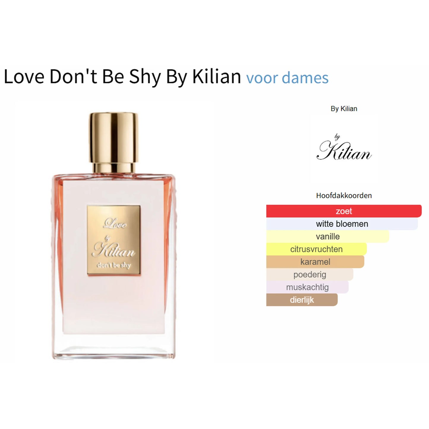 Kilian Love Don't Be Shy Eau de Parfum 50ml / 1.7 oz