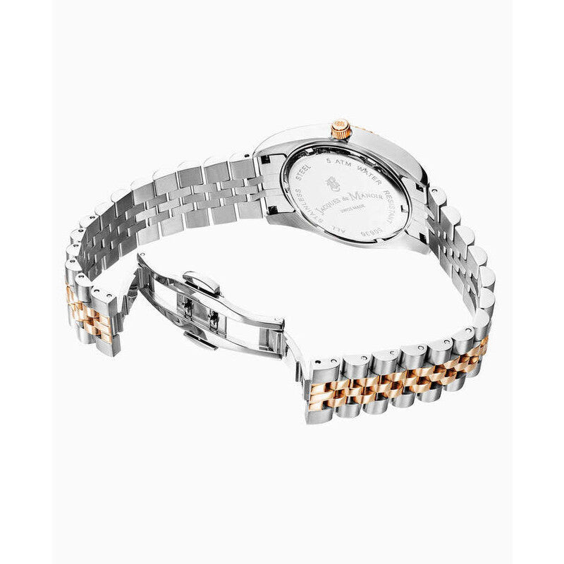 Jacques Du Manoir Inspiration Elegance NROP.23 women's watch with mother of pearl dial (view 3)