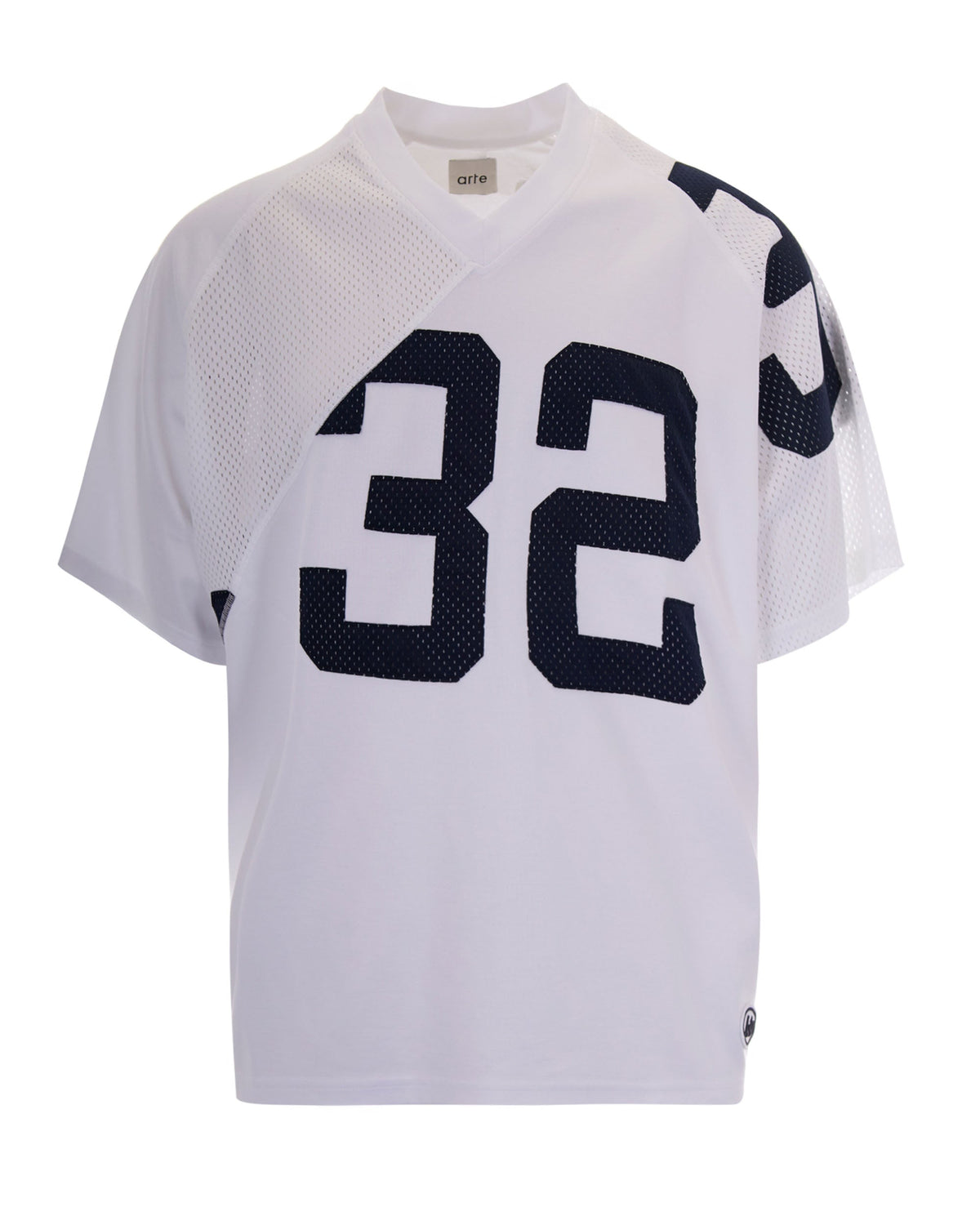 Arte Antwerp Distorted Number Motif T-Shirt — White