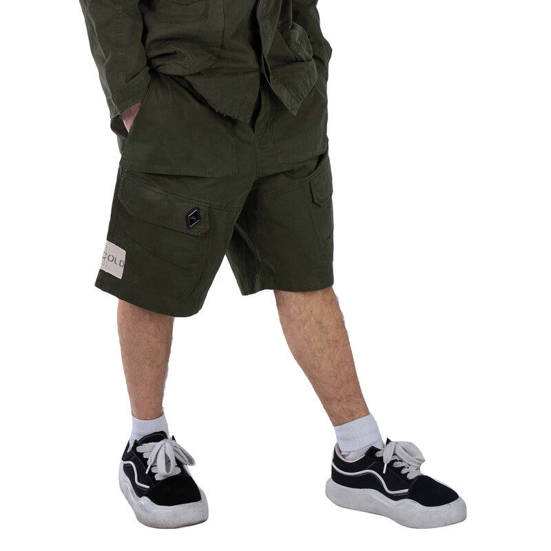 A Cold Wall Ando Cotton Cargo Shorts ACWMB208 men's shorts in dark olive