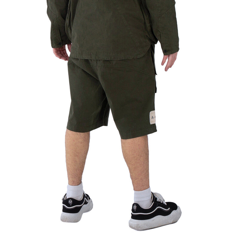 A Cold Wall Ando Cotton Cargo Shorts ACWMB208 men's shorts in dark olive