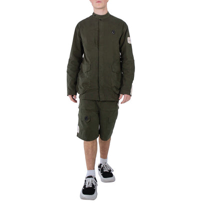 A Cold Wall Ando Cotton Cargo Shorts ACWMB208 men's shorts in dark olive