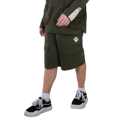A Cold Wall Ando Cotton Cargo Shorts ACWMB208 men's shorts in dark olive