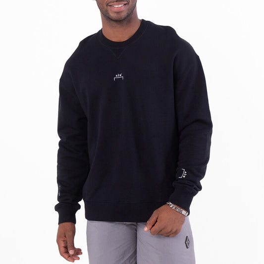 A Cold Wall Essential Cotton Jersey Sweatshirt ACWMW080-BLACK men's sweater in black