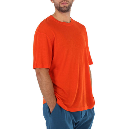A Cold Wall Artisan Logo Print Crewneck T-Shirt ACWMTS075B-MIDGRE men's t-shirt in mid grey