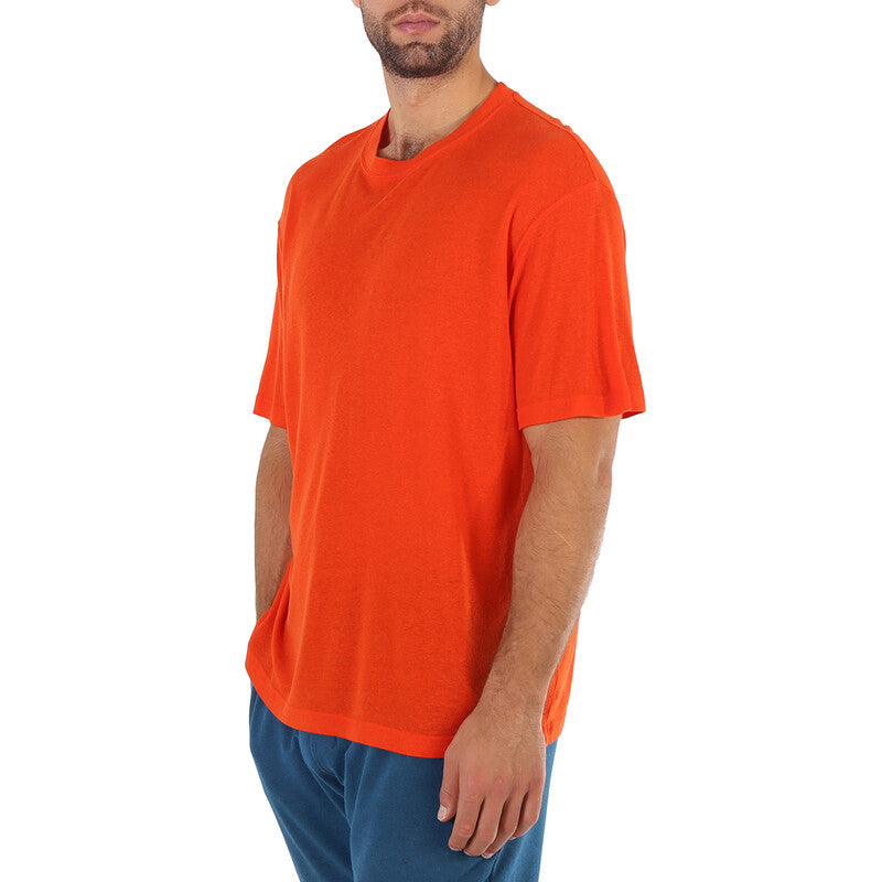 A Cold Wall Artisan Logo Print Crewneck T-Shirt ACWMTS075B-MIDGRE men's t-shirt in mid grey