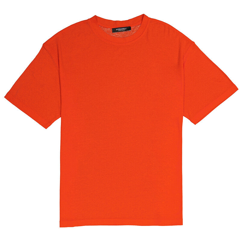 A Cold Wall Artisan Logo Print Crewneck T-Shirt ACWMTS075B-MIDGRE men's t-shirt in mid grey