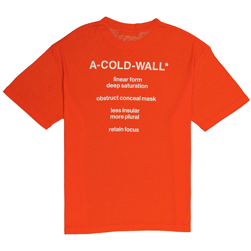 A Cold Wall Artisan Logo Print Crewneck T-Shirt ACWMTS075B-MIDGRE men's t-shirt in mid grey