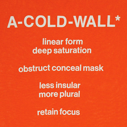 A Cold Wall Artisan Logo Print Crewneck T-Shirt ACWMTS075B-MIDGRE men's t-shirt in mid grey