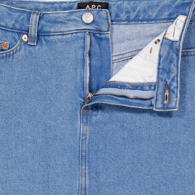 A.P.C. Mini Denim Skirt COHCW-F06093-INDIGO DELAVE women's skirt in indigo