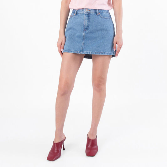 A.P.C. Mini Denim Skirt COHCW-F06093-INDIGO DELAVE women's skirt in indigo