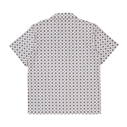 A.P.C. Pattern-Printed Short-Sleeved Shirt COGXP-H12495-BLANC CASSE men's shirt in white