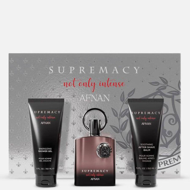 Afnan Men's Supremacy Not Only Intense Silver Gift Set