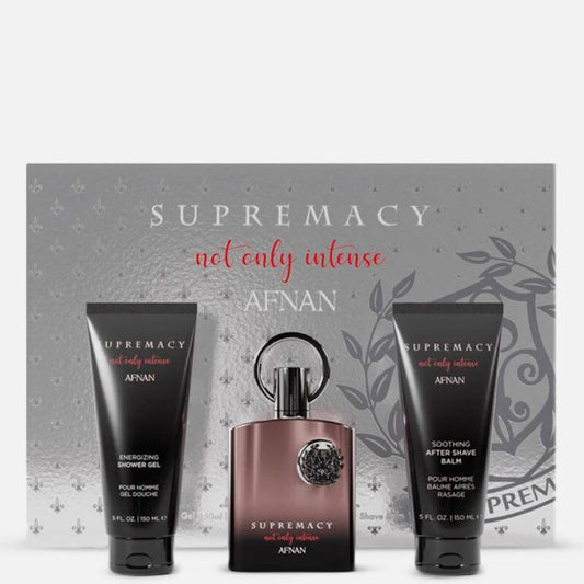 Afnan Men's Supremacy Not Only Intense Silver Gift Set