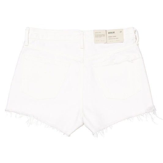 Agolde Parker Cut-Off Denim Shorts A026C-1183-DOUGH women's shorts in Clean White