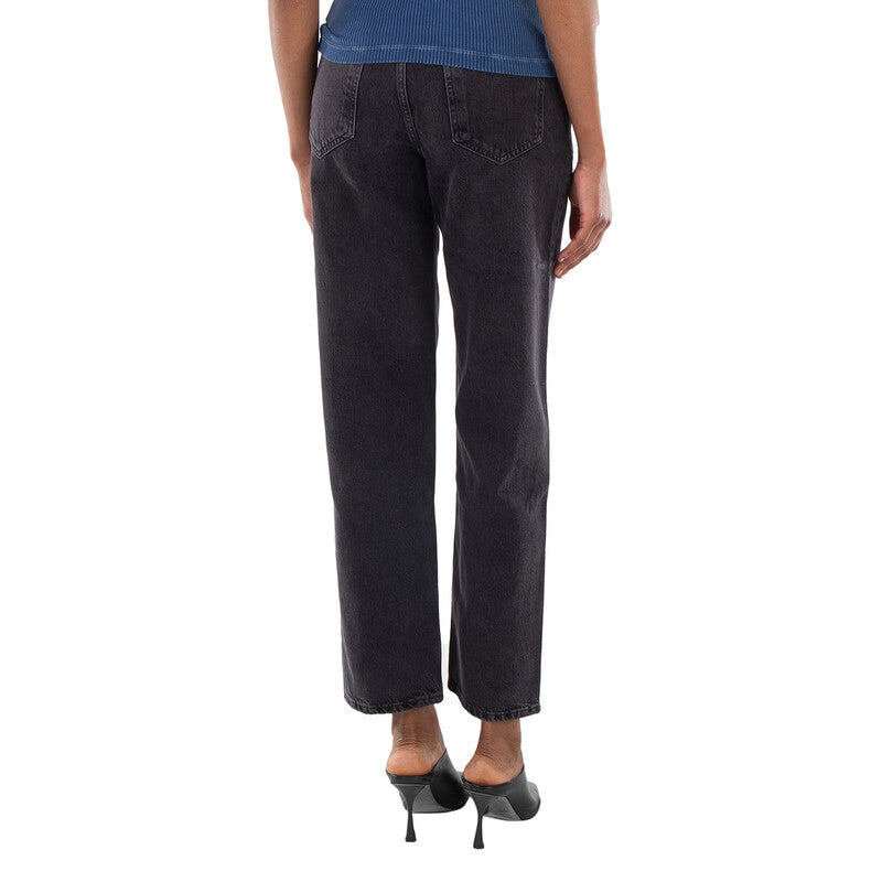 Agolde Shambles Criss Cross Jeans A097C-1157 women's jeans in Washed Black