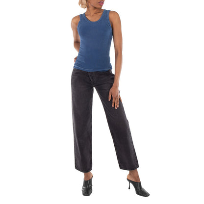 Agolde Shambles Criss Cross Jeans A097C-1157 women's jeans in Washed Black