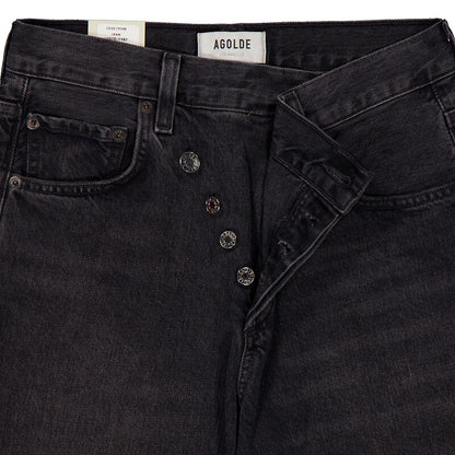 Agolde Shambles Criss Cross Jeans A097C-1157 women's jeans in Washed Black