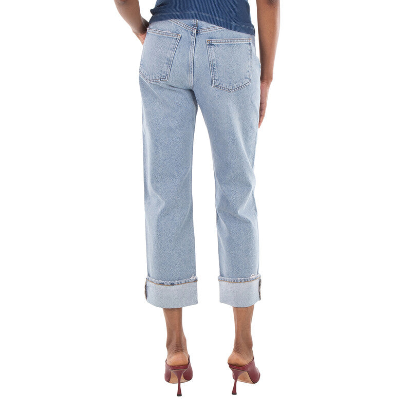 Agolde Marbled Fran Straight Jeans A9157B-1206-FORCE women's jeans in Vintage Marbled