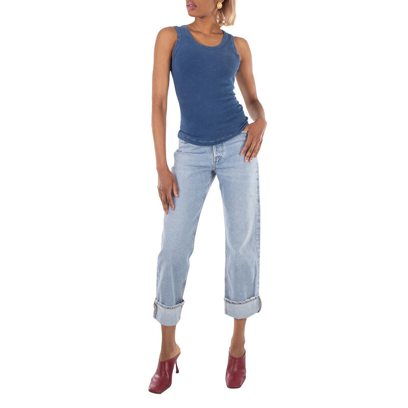 Agolde Marbled Fran Straight Jeans A9157B-1206-FORCE women's jeans in Vintage Marbled