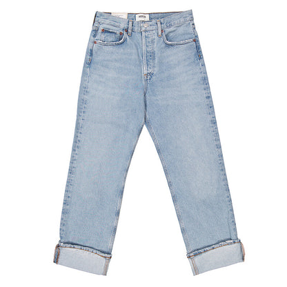 Agolde Marbled Fran Straight Jeans A9157B-1206-FORCE women's jeans in Vintage Marbled