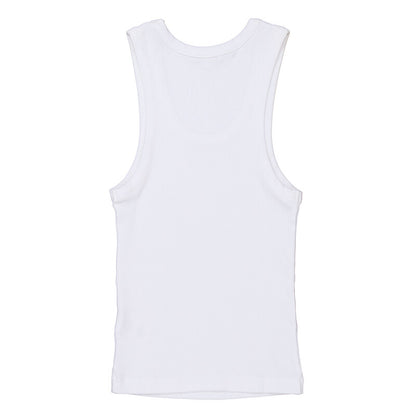Agolde Poppy Organic Cotton Tank A7056-1260-WHITE women's tank top in White