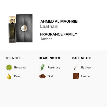 Ahmed Al Maghribi Unisex Laathani Extrait de Parfum Spray 2.7 oz