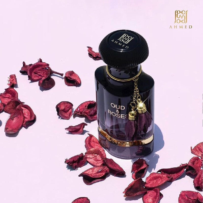 Ahmed Al Maghribi Unisex Oud & Roses Extrait de Parfum Spray 2.0 oz