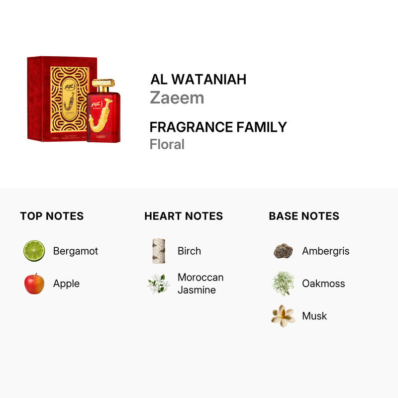 Al Wataniah Zaeem Eau de Parfum 3.4 oz