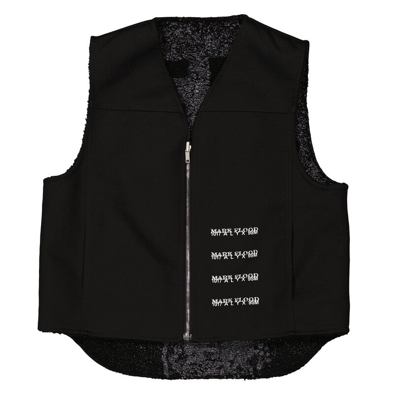 Alyx Embroidered Sleeveless Flood Reversible Vest AAMOU0420FA02-BLK0001 men's vest in black, product photo 5