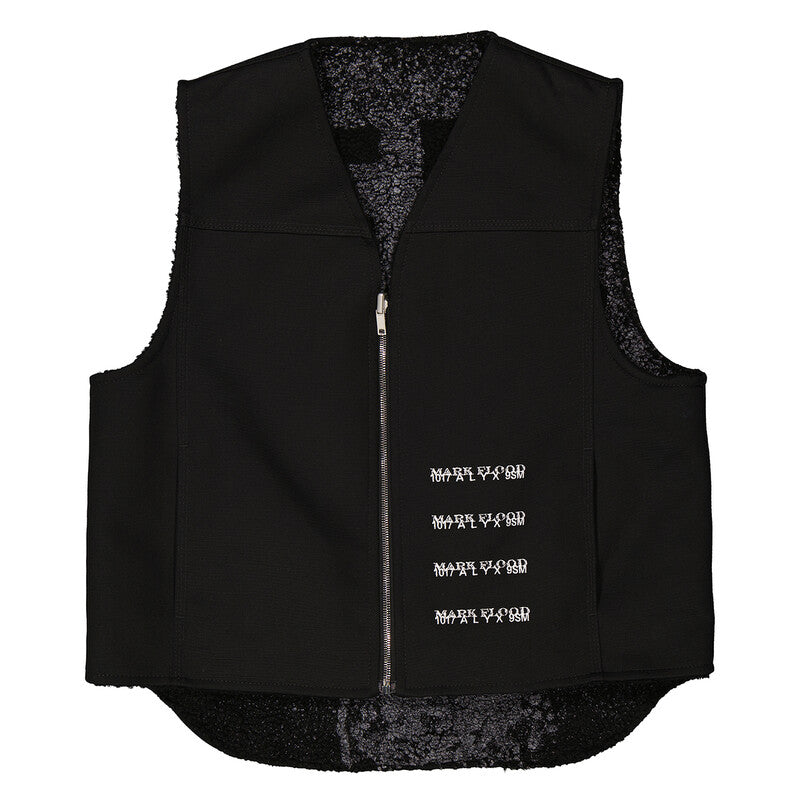 Alyx Embroidered Sleeveless Flood Reversible Vest AAMOU0420FA02-BLK0001 men's vest in black, product photo 6