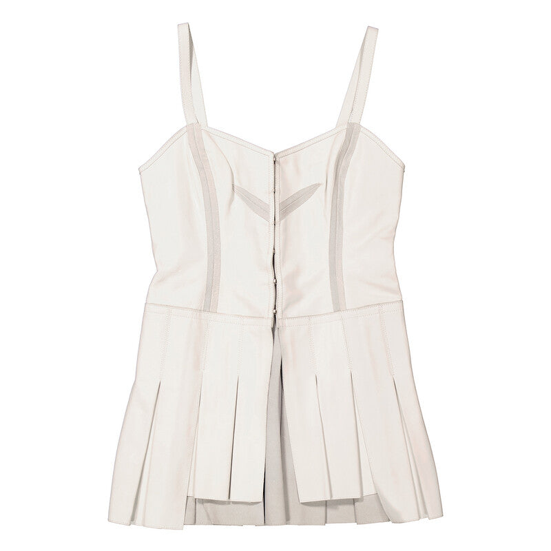 Alyx Ladies White Leather Corset Top AAWSH0172 LE01 WTH0001 women's blouse in white, product photo 5