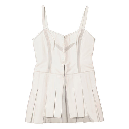 Alyx Ladies White Leather Corset Top AAWSH0172 LE01 WTH0001 women's blouse in white, product photo 5