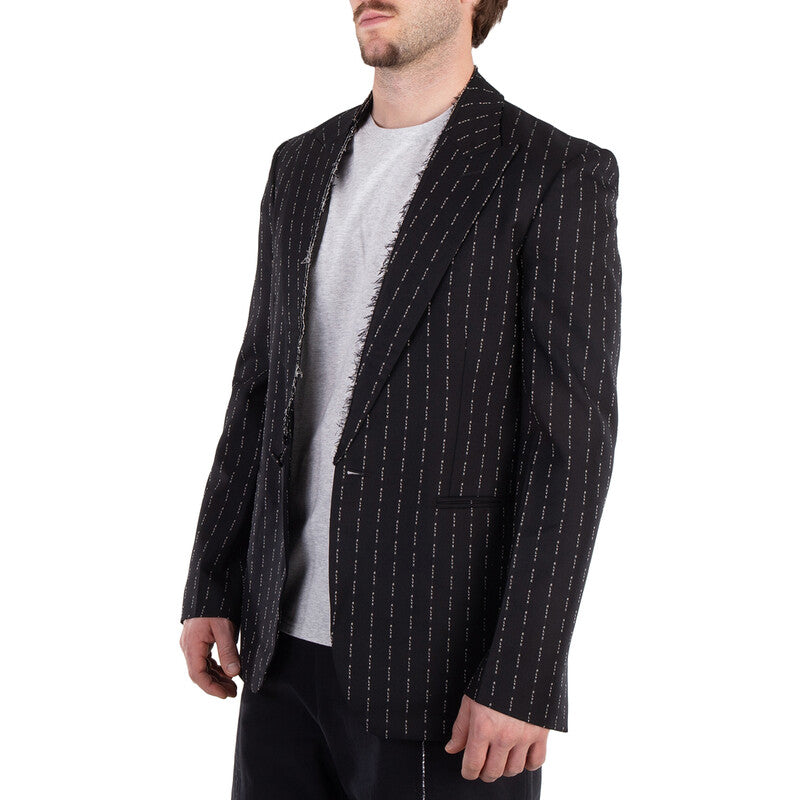 Alyx Pinstriped Embroidered Blazer AAUTA0113FA01-MTY0001 men's jacket in black and white, product photo 3