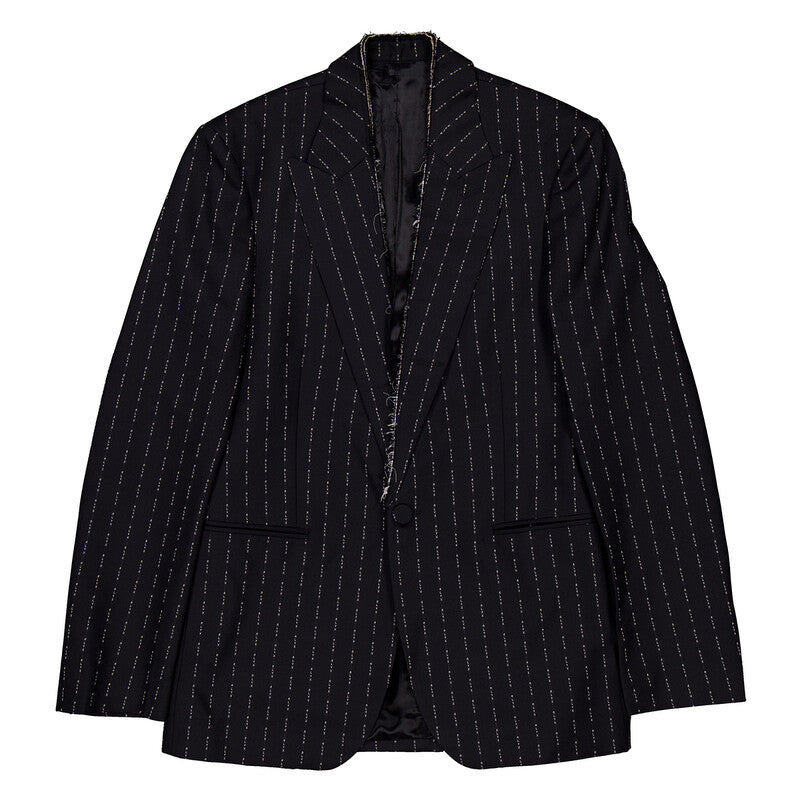 Alyx Pinstriped Embroidered Blazer AAUTA0113FA01-MTY0001 men's jacket in black and white, product photo 5