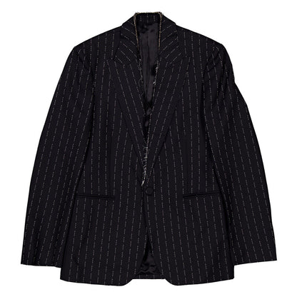 Alyx Pinstriped Embroidered Blazer AAUTA0113FA01-MTY0001 men's jacket in black and white, product photo 5
