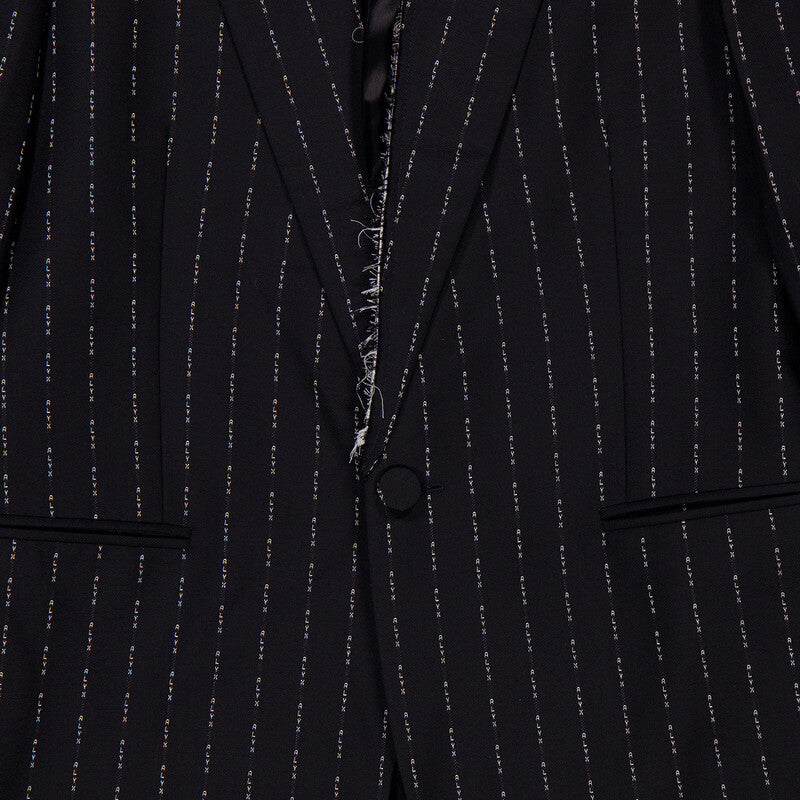 Alyx Pinstriped Embroidered Blazer AAUTA0113FA01-MTY0001 men's jacket in black and white, product photo 6