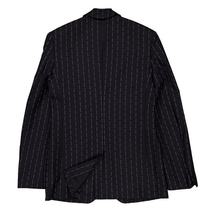 Alyx Pinstriped Embroidered Blazer AAUTA0113FA01-MTY0001 men's jacket in black and white, product photo 7