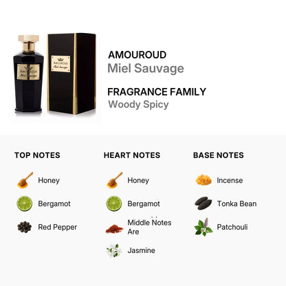 Amouroud Miel Sauvage Unisex Eau de Parfum 100 ml