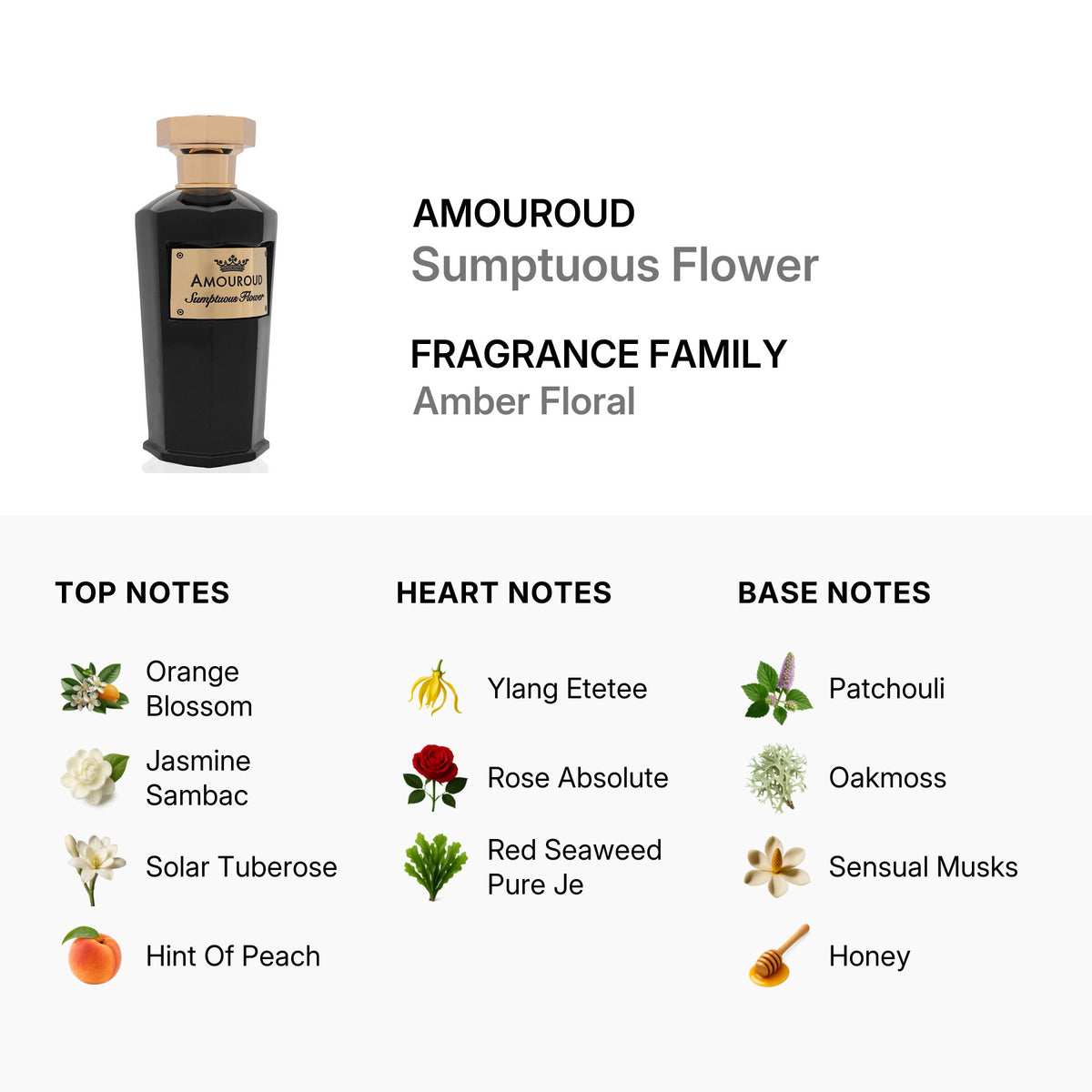 Amouroud Sumptuous Flower Unisex Eau de Parfum 100 ml