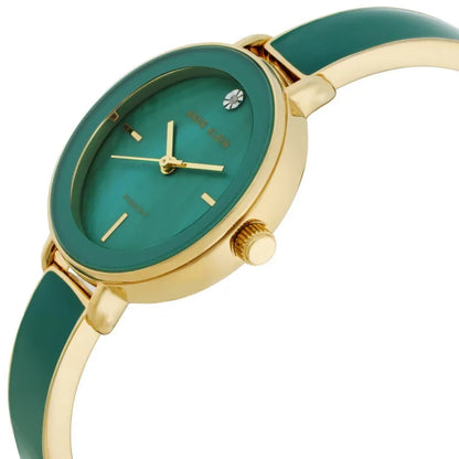 Quartz Green Mother of Pearl Dial Ladies Watch and Bracelet Set AK/3620GNST