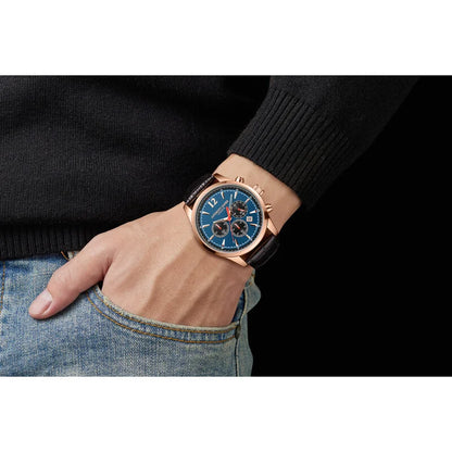 Classic Chronograph Blue Dial Men's Watch AJ081