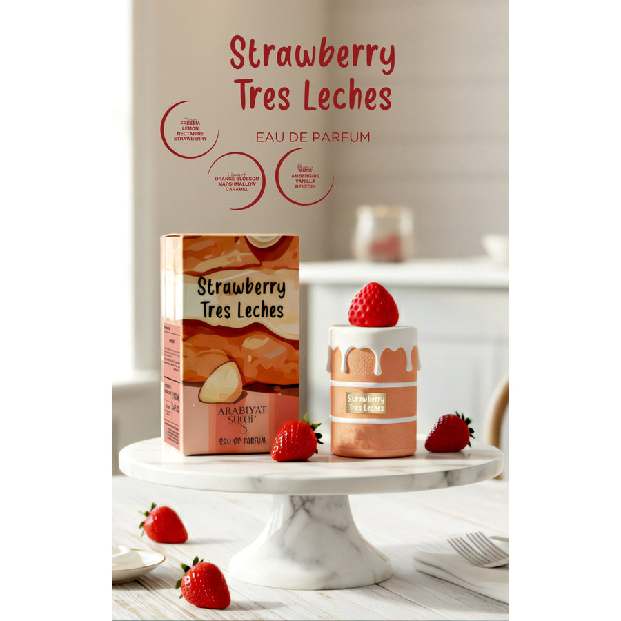 Arabiyat Sugar Strawberry Tres Leches EDP Spray 3.4 oz – Women's Fragrance