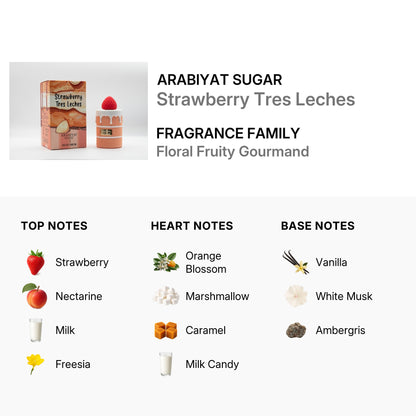 Arabiyat Sugar Strawberry Tres Leches EDP Spray 3.4 oz – Women's Fragrance