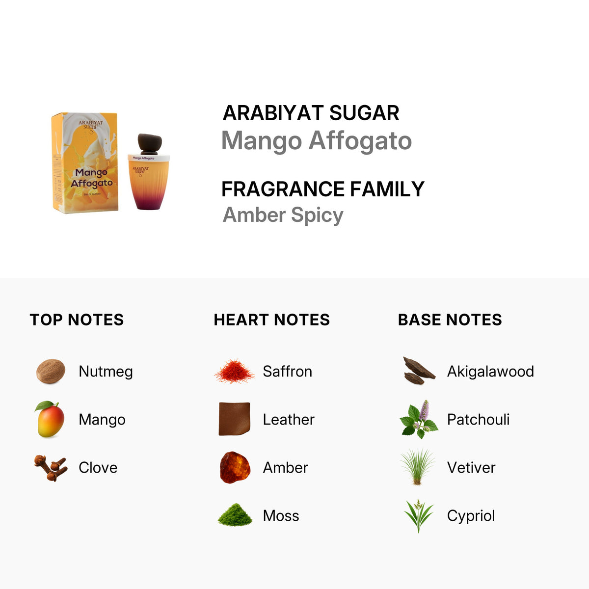 Arabiyat Sugar Mango Affogato EDP Spray 3.4 oz – Unisex Fragrance