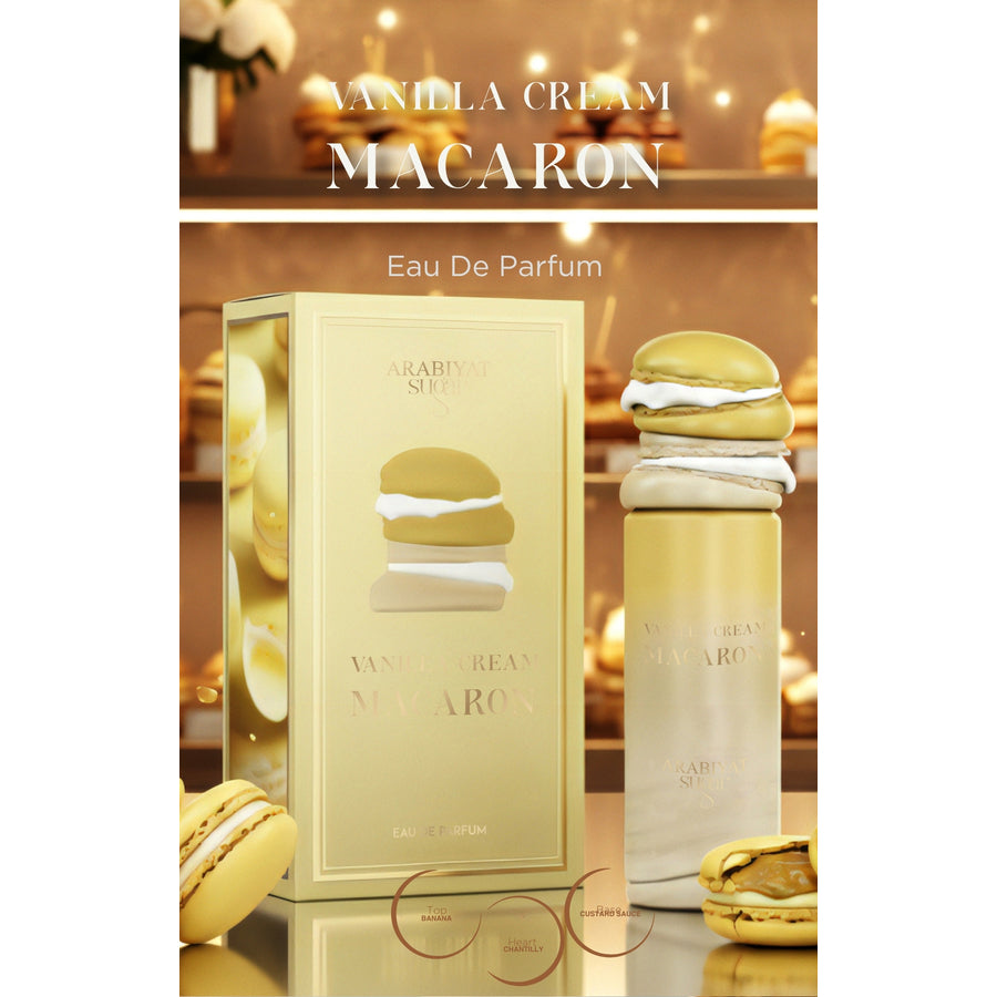 Arabiyat Sugar Vanilla Cream Macaron EDP Spray 3.4 oz – Unisex Fragrance