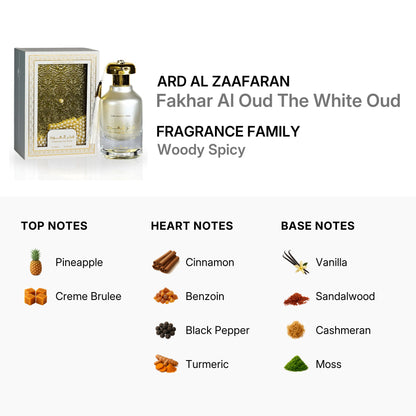 Ard Al Zaafaran Fakhar Al Oud The White Oud Eau de Parfum 100ml