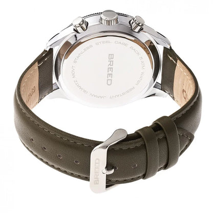Breed Maverick Quartz Olive Dial Men's Timepiece - 7505