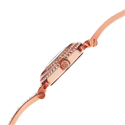 Burgi Quartz Gold Dial Women's Timepiece - BUR108RG